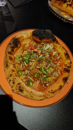 Nonner kebab pizza at Nonna Said in Glasgow