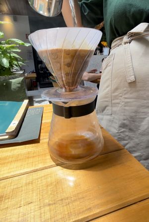 We also had their filter coffee - it’s just a chame that they charge extra if you request a vegetable milk with your coffee - but it was good   at Salvi Café e Cozinha in Sao Paulo