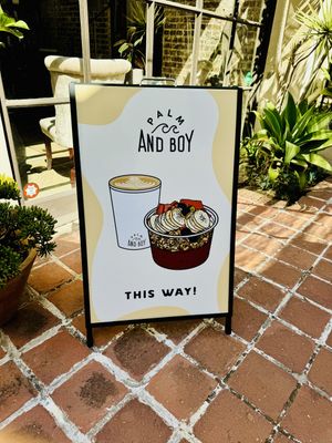   at Palm & Boy Coffee and Acai in Ventura