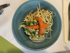 Bandnudeln mit Kürbis  at Hotel Ochsen in Berghuelen