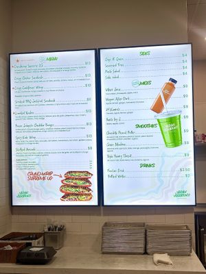 Menu   at Vegan Vibrationz in Plano