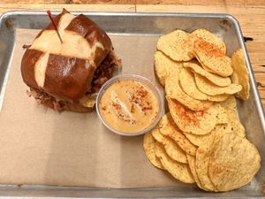 House made “cheese” sauce, delicious!   at Vegan Vibrationz in Plano