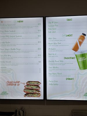 Menu  at Vegan Vibrationz in Plano