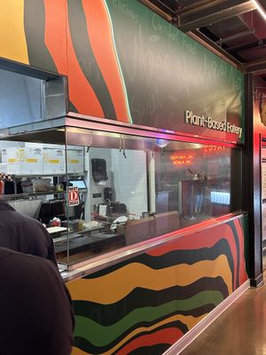 View into the kitchenn  at Vegan Vibrationz in Plano