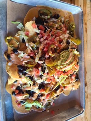 Vegan nachos at Vegan Vibrationz in Plano