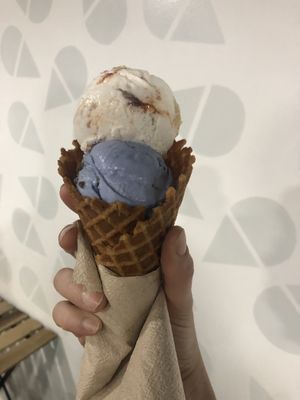 Guava and blue home   at Via Lactea Scoop Shop in San Juan