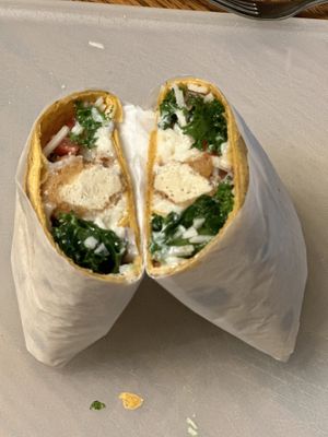 Vegan Chikn Wrap  at Mary's Vegan Soul Food Kitchen in Kinston