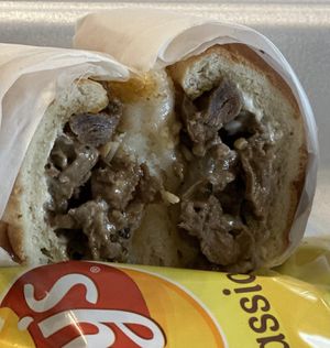 Vegan Steak n Cheese Sub  at Mary's Vegan Soul Food Kitchen in Kinston