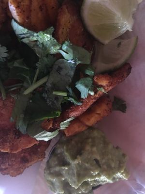 Plantains and guac, HH special :-) at The Conquistador Lounge in Portland