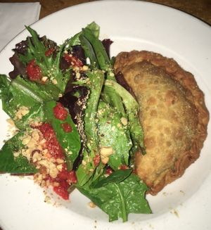 Spinach and hazelnut empanada
 at The Conquistador Lounge in Portland