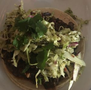 Hazelnut-mushroom taco, spicy :) at The Conquistador Lounge in Portland