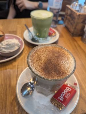 Dirty chai at Velo Cafe & Bar in Interlaken