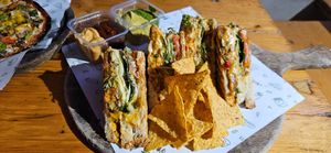 American cheese herb sandwich (vegan) at Cafe Junoon in Raipur