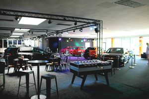 Our Showroom at AP Café - Indoor Sim Racing Event Center in Aadorf