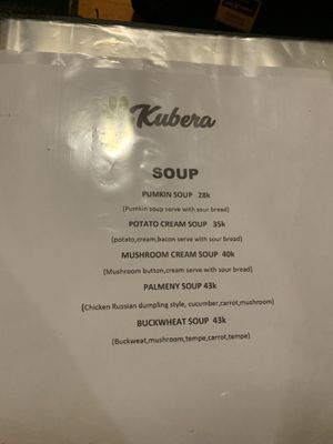 Soups   at Kubera Kitchen in Ubud