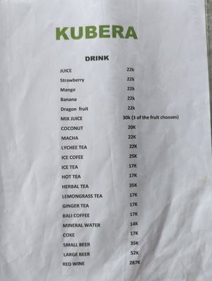  at Kubera Kitchen in Ubud