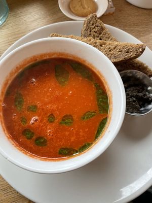 Vegan soup  at Restaurant café Heidezicht in Bussum