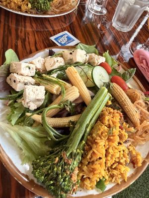 Mix of foodie at buffet   at Polynesian Cultural Center in Laiea