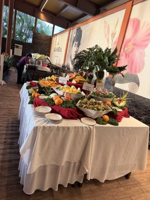 Fruit station  at Polynesian Cultural Center in Laiea