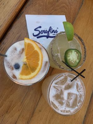 Drinks- the only vegan thing I had haha  at Serafina San Juan in San Juan