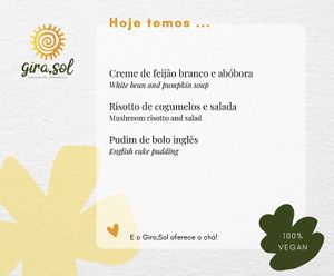 Menu   at Gira Sol in Tomar