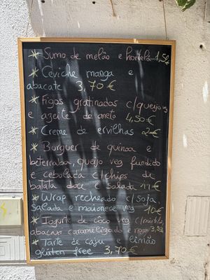 Daily menu  at Gira Sol in Tomar