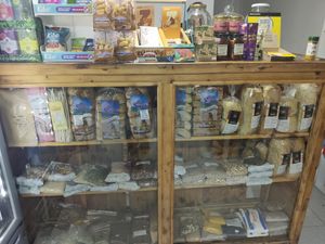 Nuts, seeds, breads, pasta's & chocolate at Sattva in Bogota