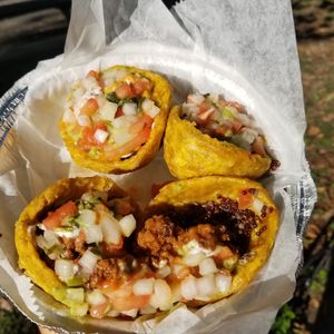 Mofonguitos appetizer (gluten-free and vegan) at The Vegan Factory  in Bronx