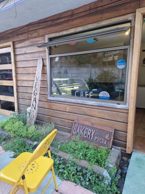 Bakery entrance at Bakery Pucón in Pucon