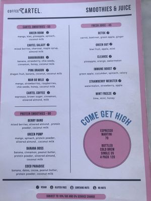   at Coffee Cartel in Legian