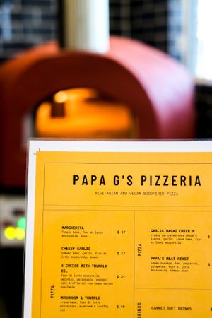 Discover our wide selection of vegetarian, vegan, and plant-based dishes while taking in the aromas of our wood-fired style oven. Grab a menu and dive in! at Papa G's Pizzeria in Blacktown