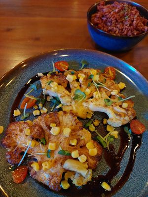 Cauliflower steak at Auro Chocolate Cafe - BGC Flagship in Taguig