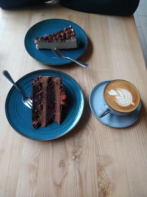Ferrero cake and sernik tiramisu at Kawastrofa in Wroclaw