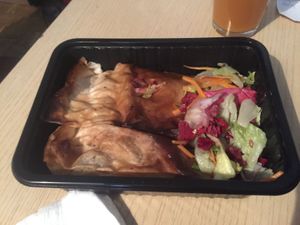 Lovely but salad a bit too vinegary! at Vikasha Street in Belgrade