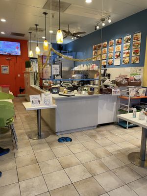 Interior at Happiness Cafe in San Jose