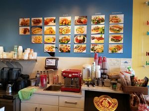 Counter at Happiness Cafe in San Jose