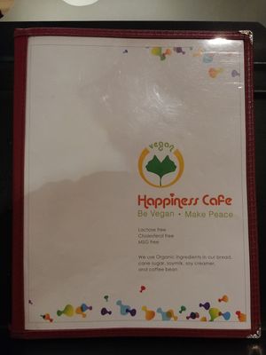Menu 1 of 11 at Happiness Cafe in San Jose