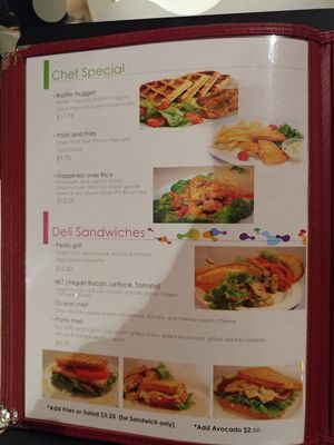 Menu 8 of 11 at Happiness Cafe in San Jose