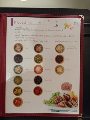 Menu 11 of 11 at Happiness Cafe in San Jose