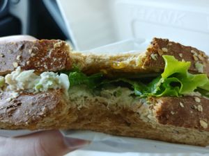 $8.75 Ocean Melt: Decent came with chips at Happiness Cafe in San Jose