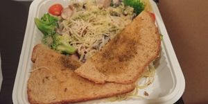 $12.25: Alfredo Pasta: not bad but not a favorite. at Happiness Cafe in San Jose