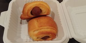 $6.50 Crescen Rolls: Delicious but a bit expensive for what you get at Happiness Cafe in San Jose