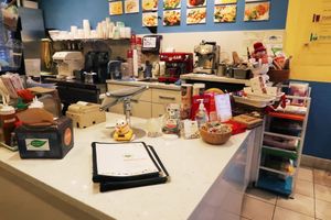 Big menu and lots of goodies to take with you at Happiness Cafe in San Jose