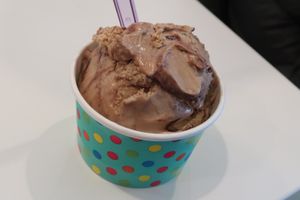 Coffee ice cream at Happiness Cafe in San Jose