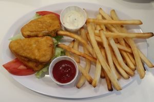 Fish and fries at Happiness Cafe in San Jose