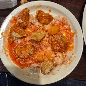 After I poured their suace on. at Bamboo Garden in Westland