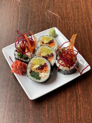 Live Love Laugh Sushi yum! at Vegan Plate in Chicago