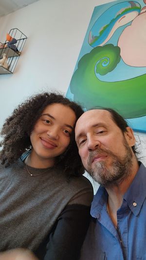 Me and my sweetie at Vegan Plate in Chicago