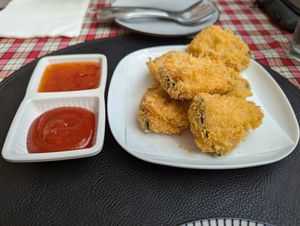 Fish nuggets at Vegan Plate in Chicago