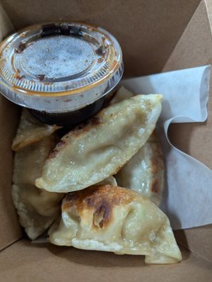 Gyoza at Vegan Plate in Chicago